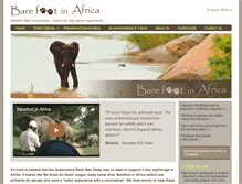 Tablet Screenshot of barefootinafrica.com